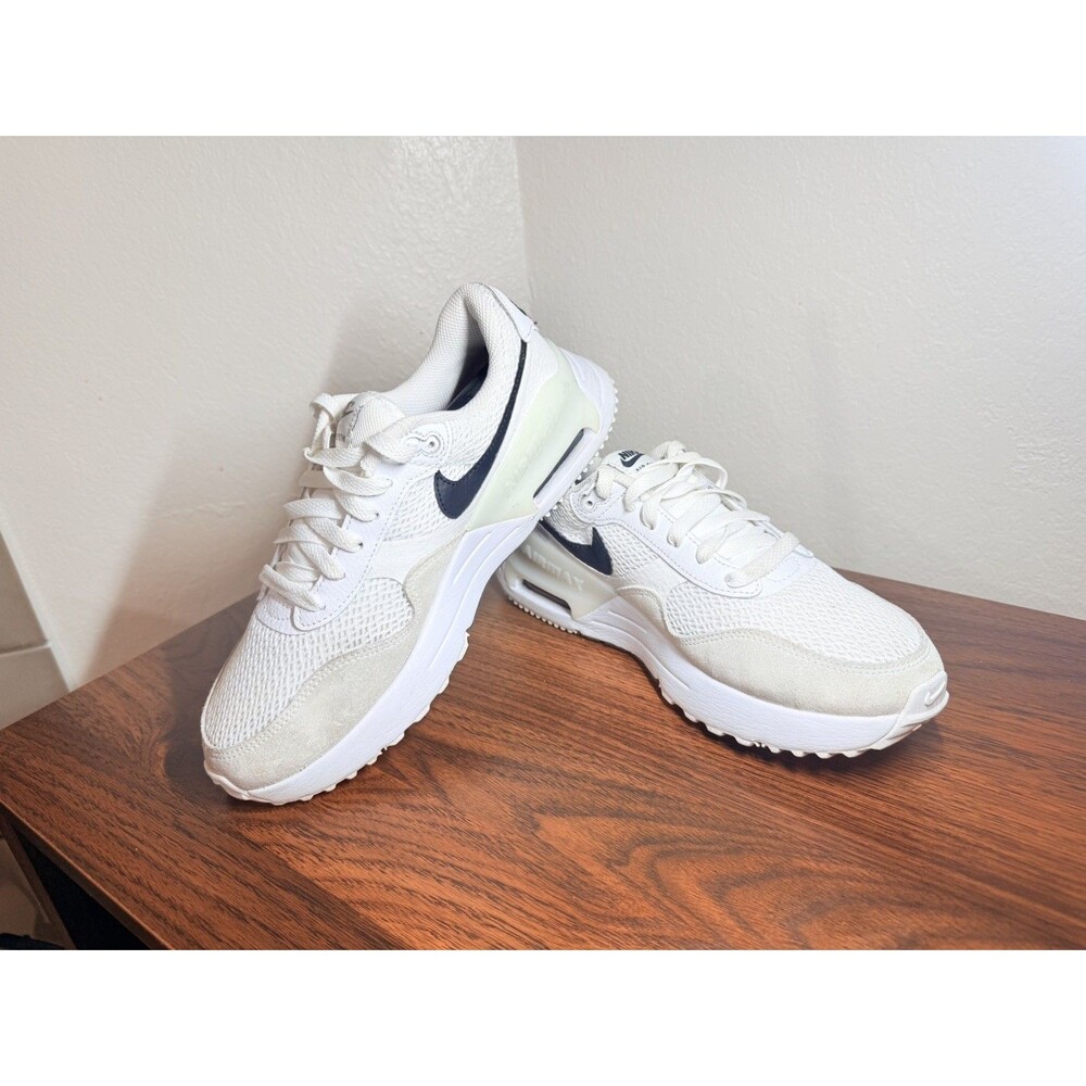 Nike Air Max SYSTM Shoes Womens Size 9.5 White Black Mesh Running DM9538-100